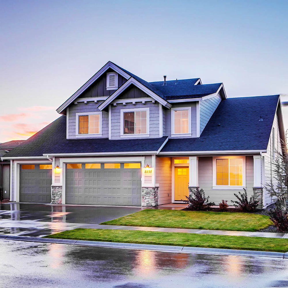 Blue Concrete House